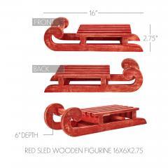 85491-Red-Sled-Wooden-Figurine-16x6x2.75-image-5