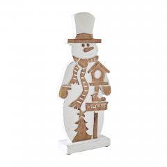 85495-Snowman-With-Welcome-Sign-Carved-Wooden-Figurine-16x7x2.25-image-4