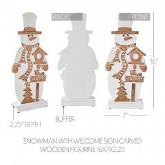 85495-Snowman-With-Welcome-Sign-Carved-Wooden-Figurine-16x7x2.25-image-5