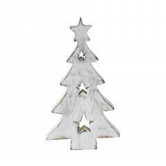 85496-Christmas-Tree-w-Stars-White-Wooden-Figurine-6x3.25x1-image-2