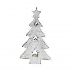 85496-Christmas-Tree-w-Stars-White-Wooden-Figurine-6x3.25x1-image-3
