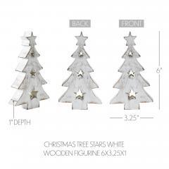 85496-Christmas-Tree-w-Stars-White-Wooden-Figurine-6x3.25x1-image-5
