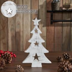85497-Christmas-Tree-w-Stars-White-Wooden-Figurine-8x4.5x1-image-6