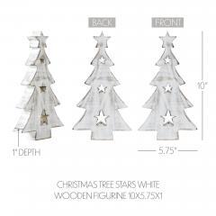85498-Christmas-Tree-w-Stars-White-Wooden-Figurine-10x5.75x1-image-5