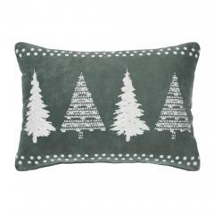 85504-4-Christmas-Trees-Green-Velvet-Pillow-14x10-image-2