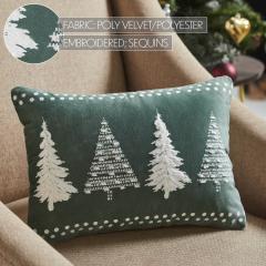 85504-4-Christmas-Trees-Green-Velvet-Pillow-14x10-image-6