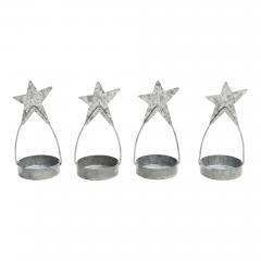 85434-Star-Tealight-Holder-Galvanized-Set-of-4-4x1.75x1.75-image-3