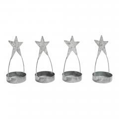 85434-Star-Tealight-Holder-Galvanized-Set-of-4-4x1.75x1.75-image-4