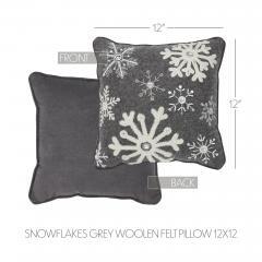 85507-Snowflakes-Grey-Woolen-Felt-Pillow-12x12-image-5