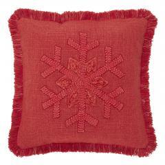 85508-Red-Snowflake-Stone-Washed-Fringed-Pillow-12x12-image-2
