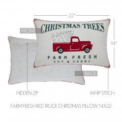 85576-Farm-Fresh-Red-Truck-Christmas-Pillow-14x22-image-5