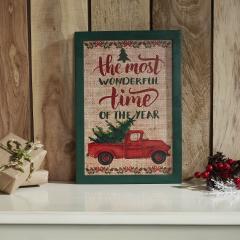 85356-The-Most-Wonderful-Time-Truck-Burlap-Wall-Hanging-Sign-13x9-image-2