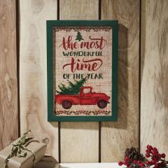 85356-The-Most-Wonderful-Time-Truck-Burlap-Wall-Hanging-Sign-13x9-image-3