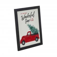 85366-It-s-The-Most-Wonderful-Time-Truck-Framed-Wall-Hanging-Sign-12x10-image-6