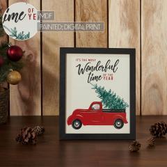 85366-It-s-The-Most-Wonderful-Time-Truck-Framed-Wall-Hanging-Sign-12x10-image-8
