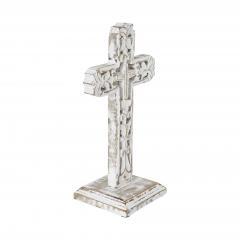 85592-Distresed-White-Ornate-Wooden-Cross-w-Base-12-image-4
