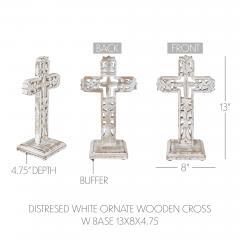 85592-Distresed-White-Ornate-Wooden-Cross-w-Base-12-image-5