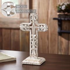 85592-Distresed-White-Ornate-Wooden-Cross-w-Base-12-image-6