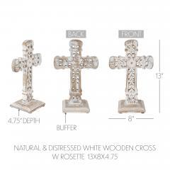 85594-Natural-Distressed-White-Wooden-Cross-w-Rosette-Center-Base-12-image-5