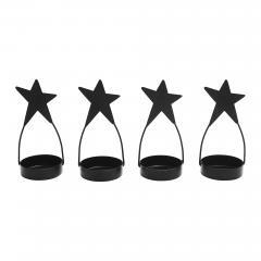 85428-Star-Tealight-Holder-Black-Set-of-4-4x1.75x1.75-image-2