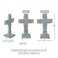 85595-Distressed-Grey-Wooden-Cross-w-Rosette-Center-Base-12-image-5