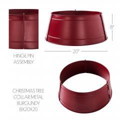 85435-Christmas-Tree-Collar-Metal-Burgundy-8x20x20-image-6