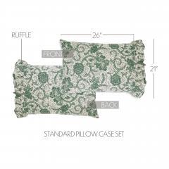 81221-Dorset-Green-Floral-Ruffled-Standard-Pillow-Case-Set-of-2-21x26-4-image-3