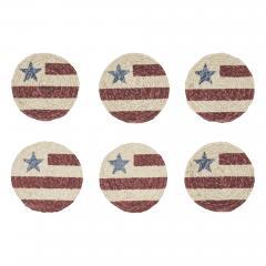 81430-Celebration-Jute-Flag-Coaster-Set-of-6-image-2