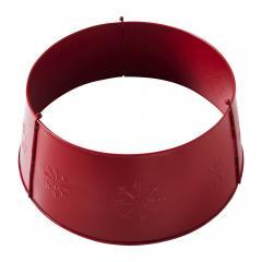 85439-Snowflake-Christmas-Tree-Collar-Metal-Barn-Red-8x20x20-image-2
