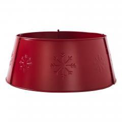 85439-Snowflake-Christmas-Tree-Collar-Metal-Barn-Red-8x20x20-image-5
