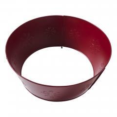 85440-Snowflake-Christmas-Tree-Collar-Metal-Burgundy-8x20x20-image-3
