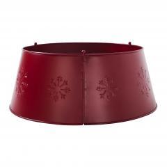 85440-Snowflake-Christmas-Tree-Collar-Metal-Burgundy-8x20x20-image-4