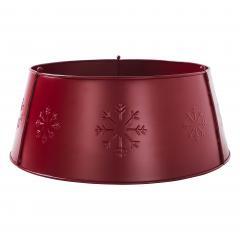 85440-Snowflake-Christmas-Tree-Collar-Metal-Burgundy-8x20x20-image-5