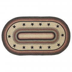 67006-Colonial-Star-Jute-Rug-Oval-w-Pad-27x48-image-2