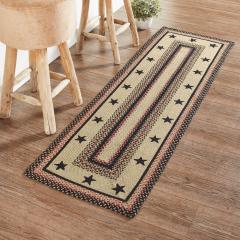 Colonial Star Jute Rug/Runner Rect w/ Pad 22x72