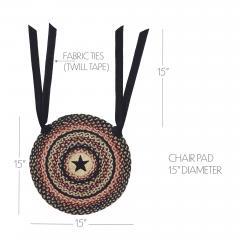 67022-Colonial-Star-Jute-Chair-Pad-Applique-Star-15-inch-Diameter-image-3