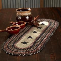 Colonial Star Jute Oval Runner 13x36
