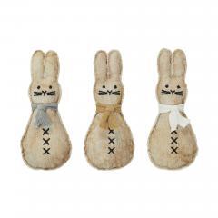 88431-Spring-In-Bloom-Scarfed-Primitive-Bunny-Pillow-6x2.5-Set-of-3-image-2