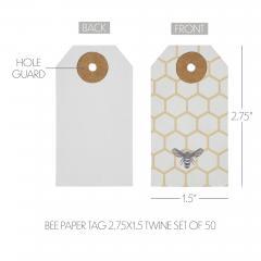 88451-Buzzy-Bees-Bee-Paper-Tag-2.75x1.5-w-Twine-Set-of-50-image-4
