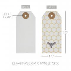88452-Buzzy-Bees-Bee-Paper-Tag-3.75x1.75-w-Twine-Set-of-50-image-4