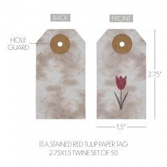 88460-Spring-In-Bloom-Tea-Stained-Red-Tulip-Paper-Tag-2.75x1.5-w-Twine-Set-of-50-image-4