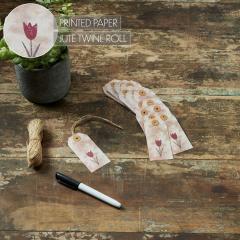 88461-Spring-In-Bloom-Tea-Stained-Red-Tulip-Paper-Tag-3.75x1.75-w-Twine-Set-of-50-image-5