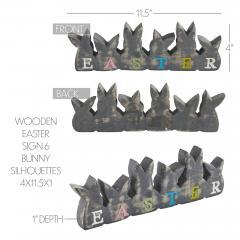 88471-Bunny-Hop-Wooden-Easter-Sign-w-6-Bunny-Silhouettes-4x11.5x1-image-5