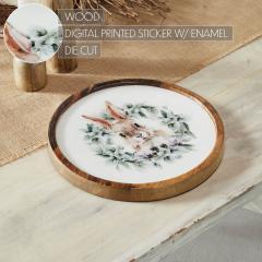 88474-Bunny-Hop-Wooden-Plate-Natural-w-Bunny-Wreath-11.5-inch-Diameter-image-6