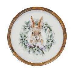 88475-Bunny-Hop-Wooden-Plate-Natural-w-Bunny-Wreath-10-inch-Diameter-image-2