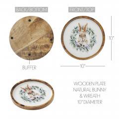 88475-Bunny-Hop-Wooden-Plate-Natural-w-Bunny-Wreath-10-inch-Diameter-image-5