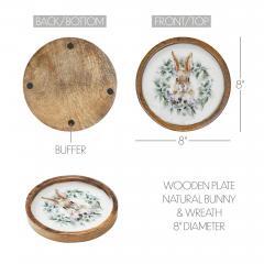 88476-Bunny-Hop-Wooden-Plate-Natural-w-Bunny-Wreath-8-inch-Diameter-image-5