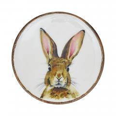 88477-Bunny-Hop-Wooden-Plate-White-w-Bunny-9.75-inch-Diameter-image-2