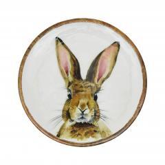 88478-Bunny-Hop-Wooden-Plate-White-w-Bunny-8.5-inch-Diameter-image-2