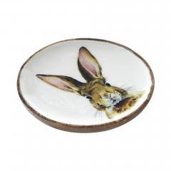 88478-Bunny-Hop-Wooden-Plate-White-w-Bunny-8.5-inch-Diameter-image-4